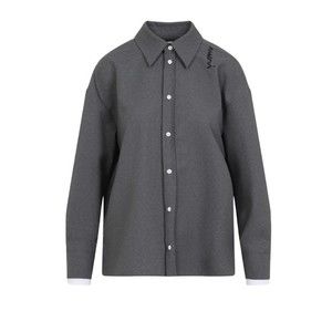Marni Relaxed-Fit Grey Virgin Wool Shirt - NWT